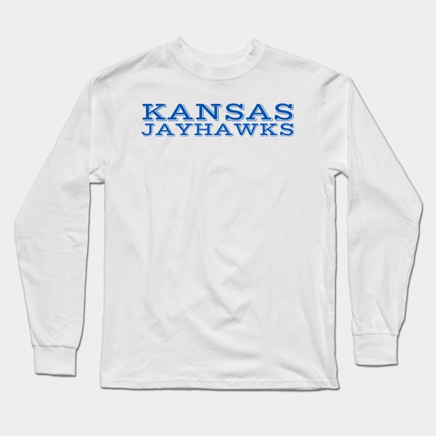 Kansas University (Blue) Long Sleeve T-Shirt by EMP